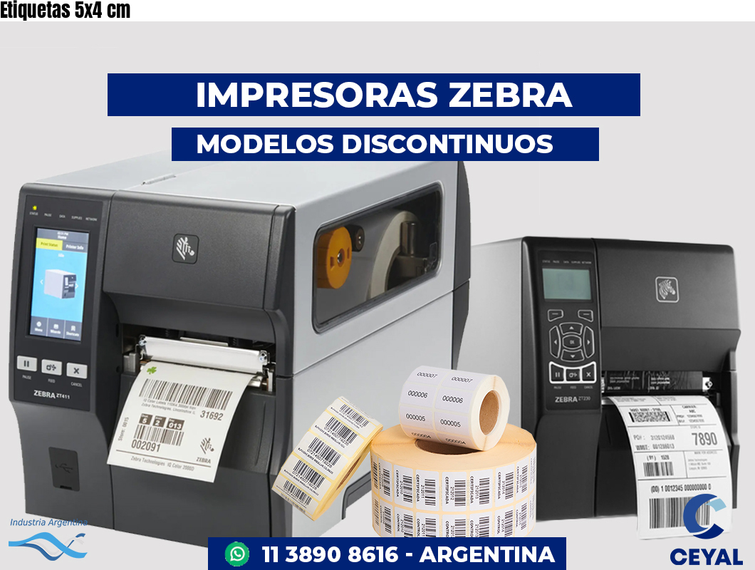 Etiquetas 5x4 cm