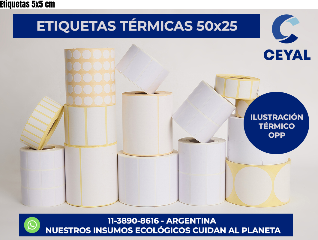 Etiquetas 5×5 cm