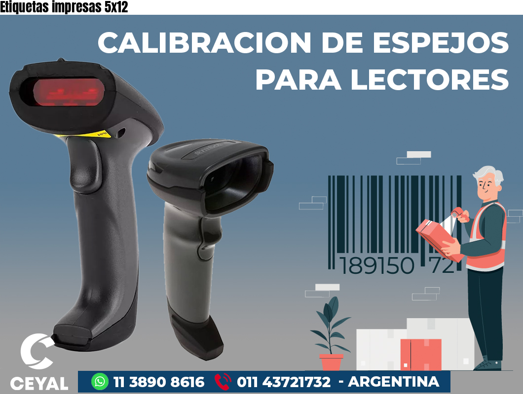 Etiquetas impresas 5x12