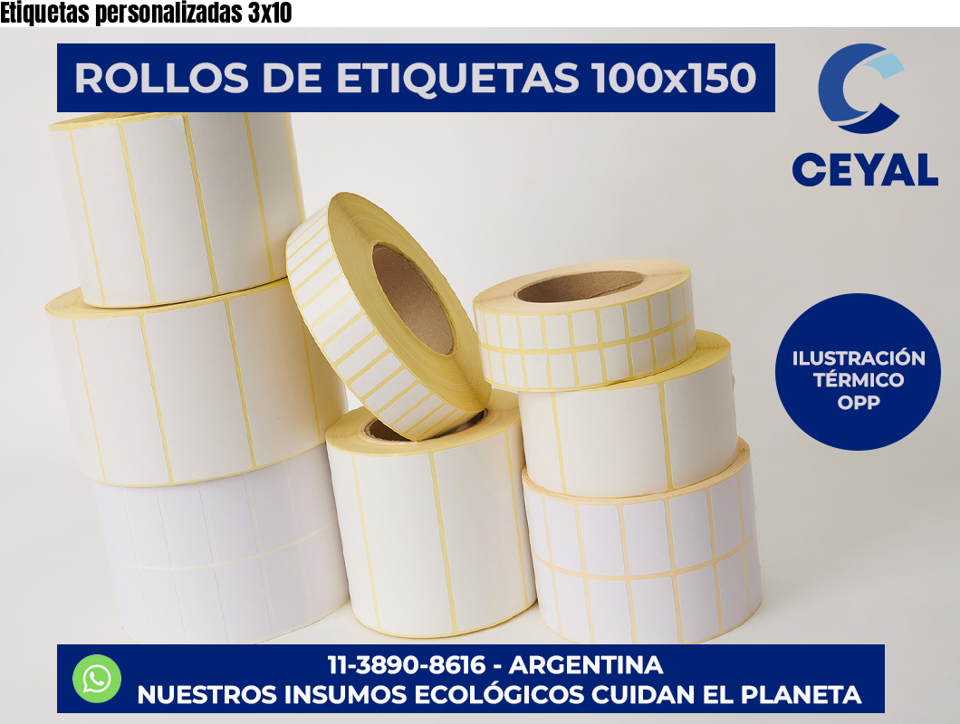 Etiquetas personalizadas 3×10