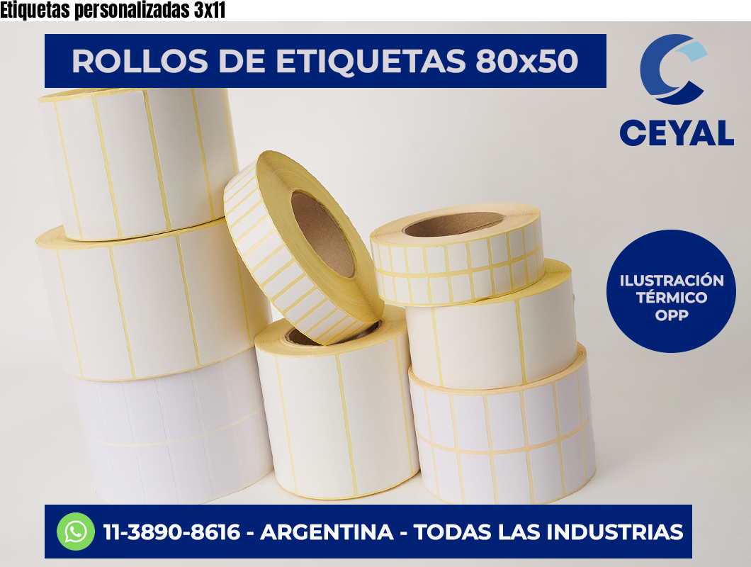 Etiquetas personalizadas 3×11