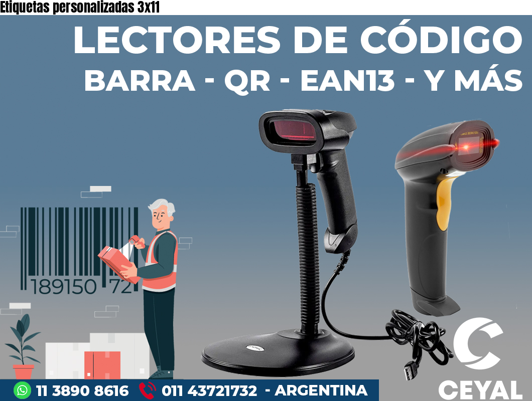 Etiquetas personalizadas 3x11