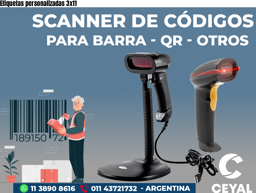 Etiquetas personalizadas 3x11