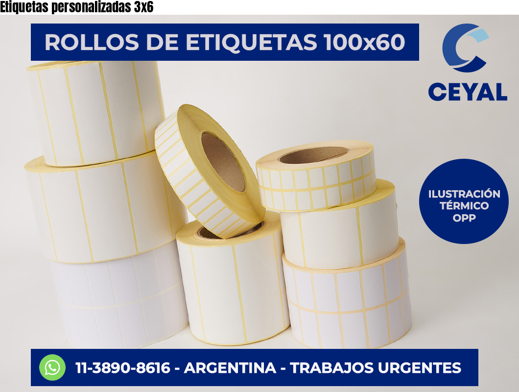 Etiquetas personalizadas 3×6