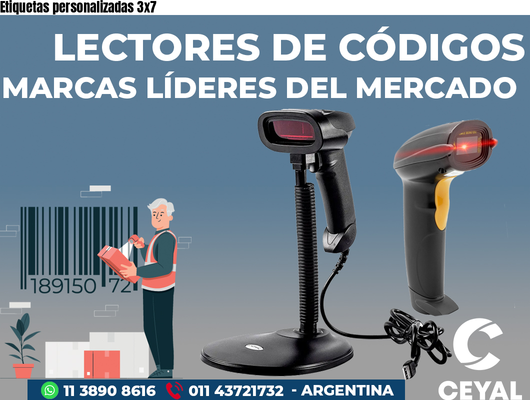 Etiquetas personalizadas 3x7