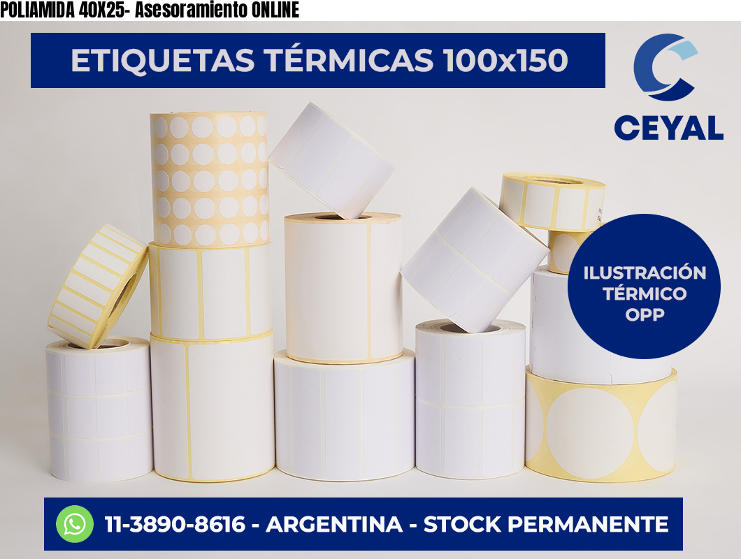 POLIAMIDA 40X25- Asesoramiento ONLINE