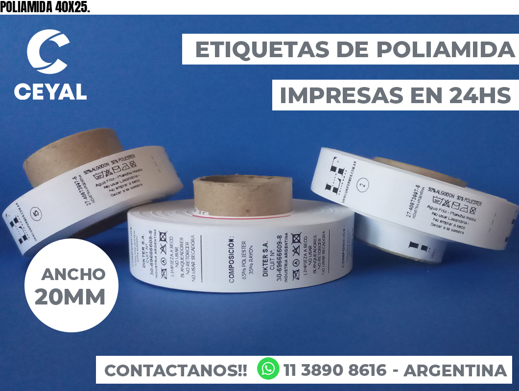 POLIAMIDA 40X25.