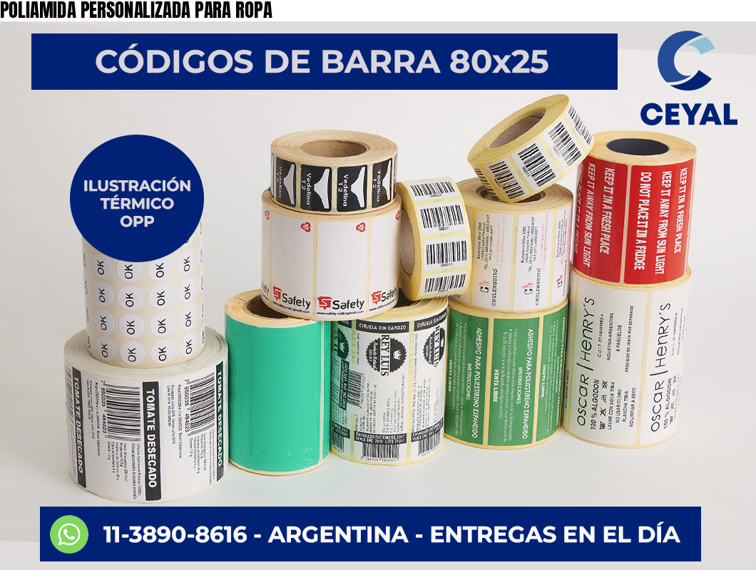 POLIAMIDA PERSONALIZADA PARA ROPA