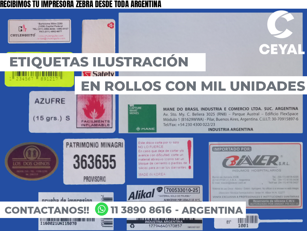 RECIBIMOS TU IMPRESORA ZEBRA DESDE TODA ARGENTINA