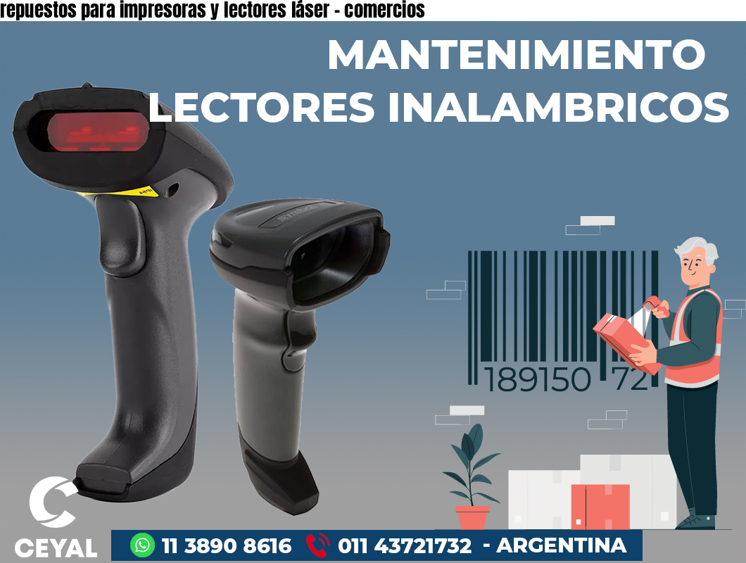 repuestos para impresoras y lectores láser - comercios