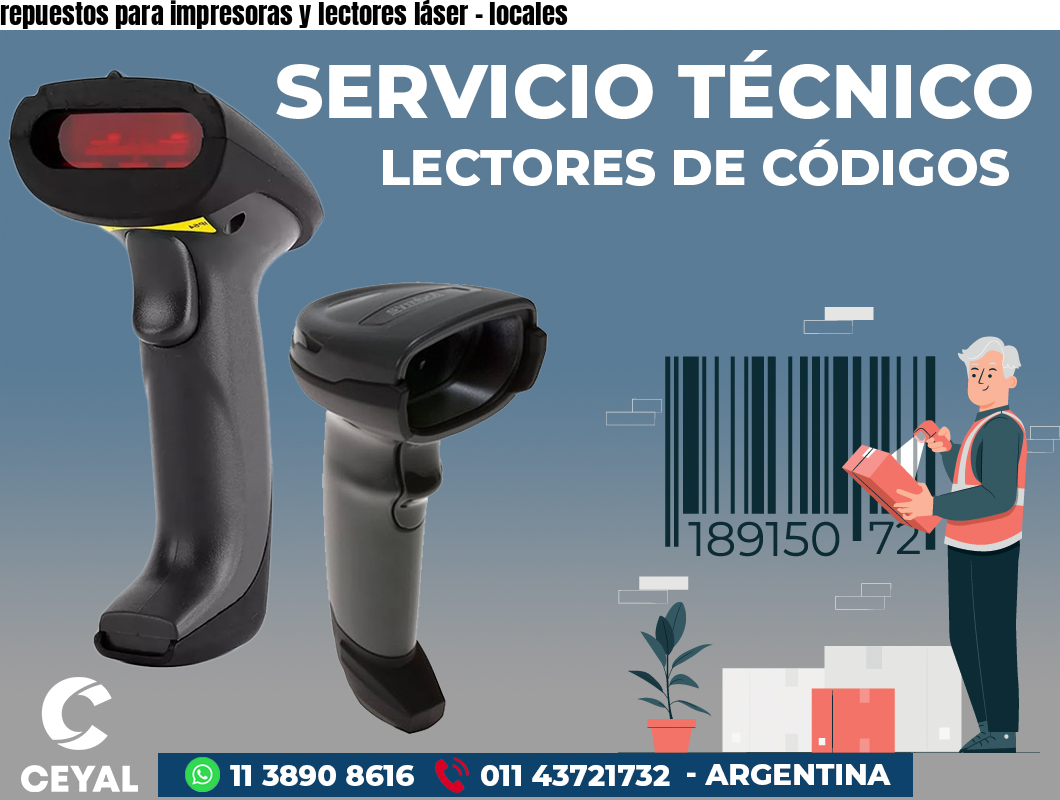 repuestos para impresoras y lectores láser - locales
