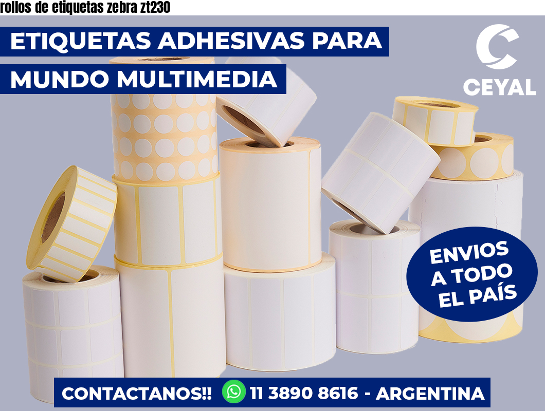 rollos de etiquetas zebra zt230