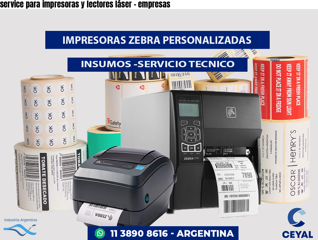 service para impresoras y lectores láser - empresas