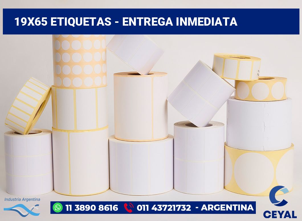 19×65 Etiquetas