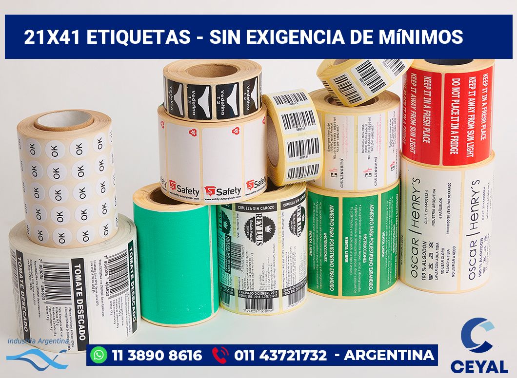 21x41 Etiquetas