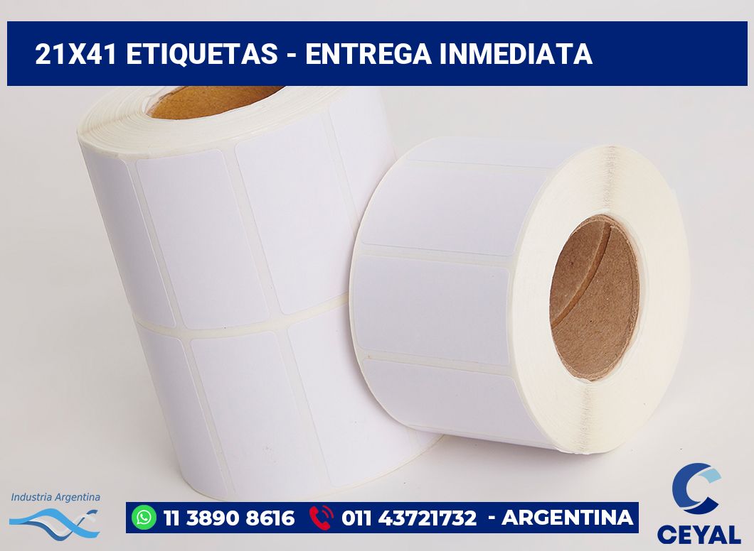 21×41 Etiquetas
