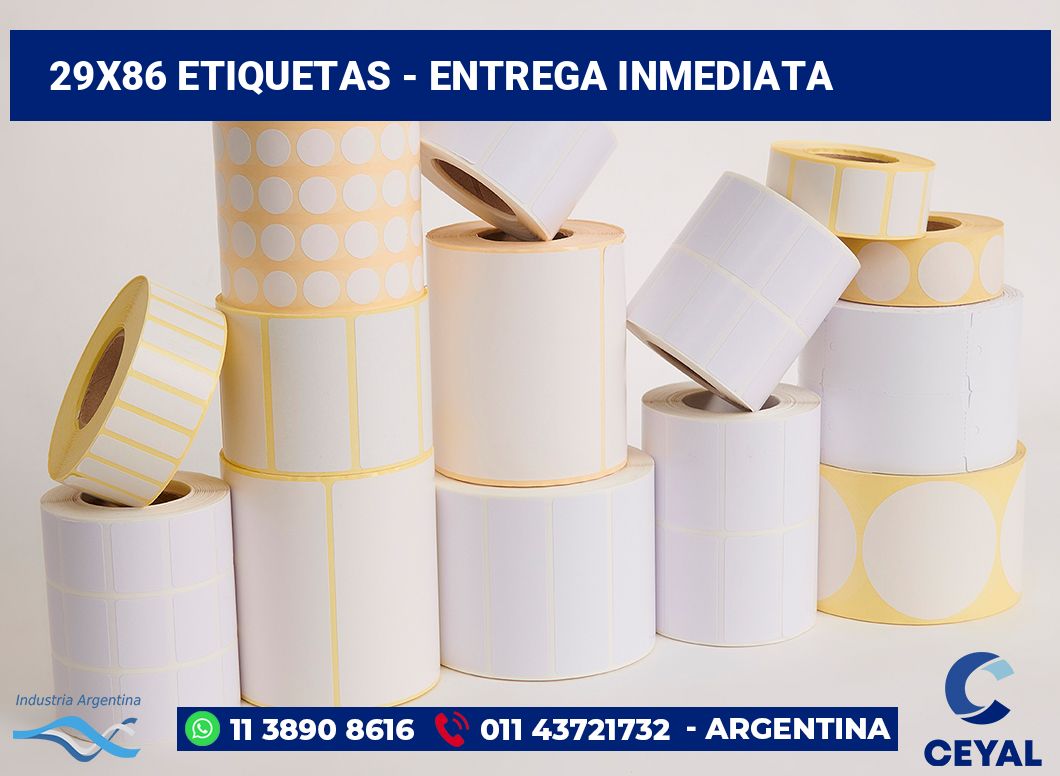 29x86 Etiquetas