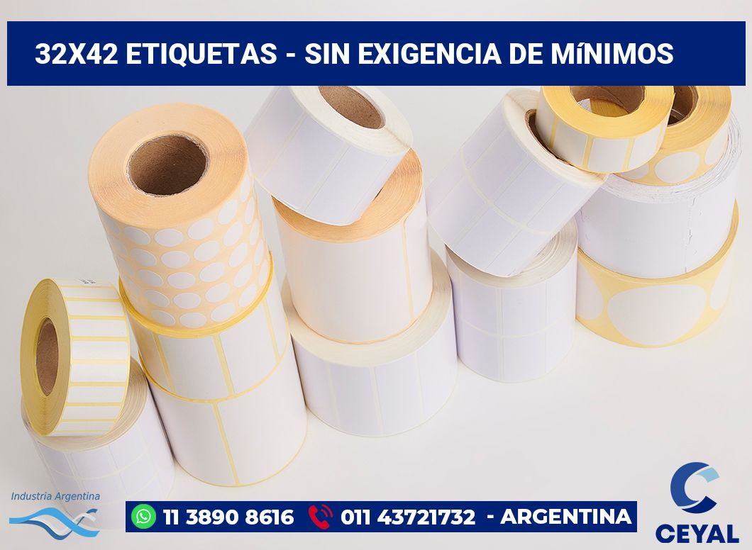 32x42 Etiquetas