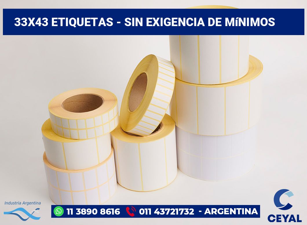 33x43 Etiquetas