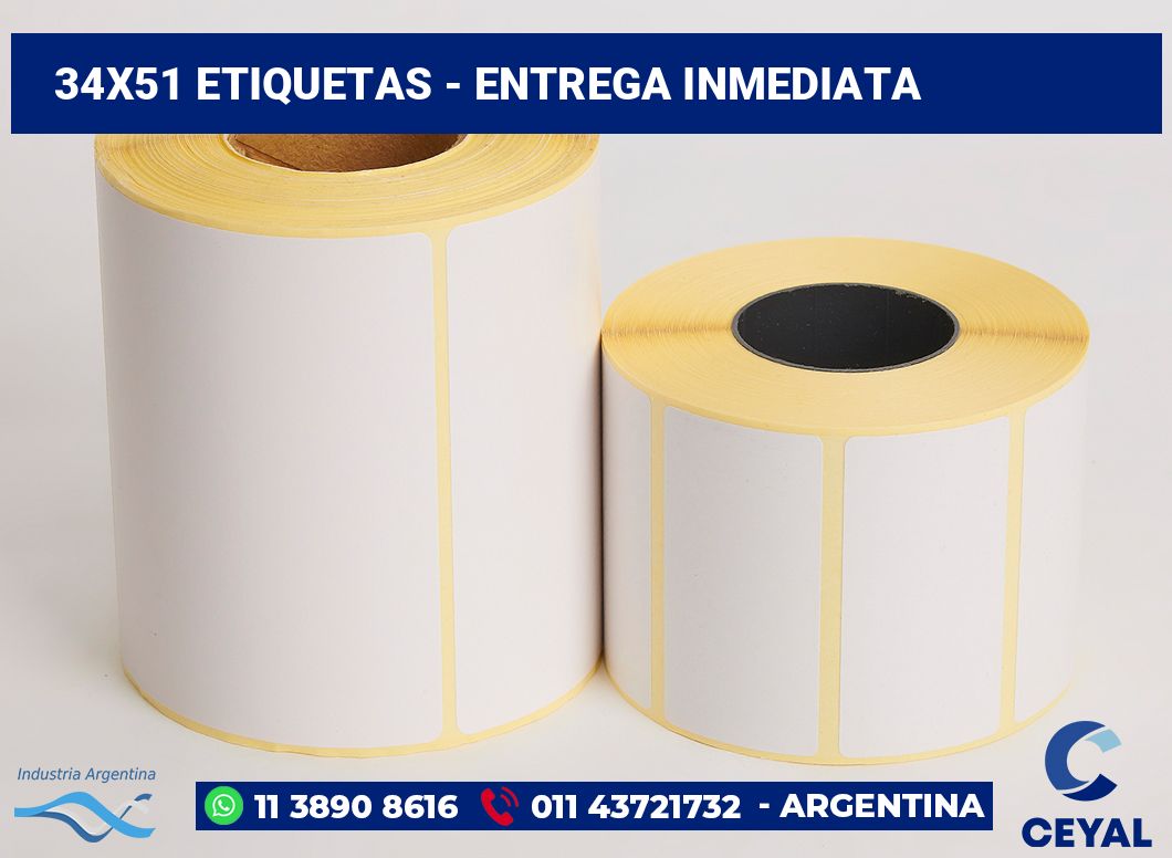 34x51 Etiquetas