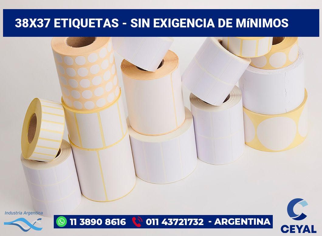 38x37 Etiquetas