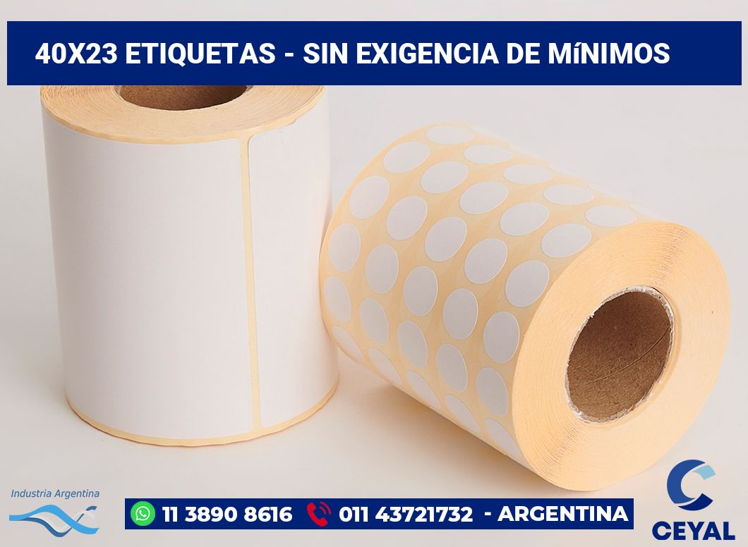 40×23 Etiquetas