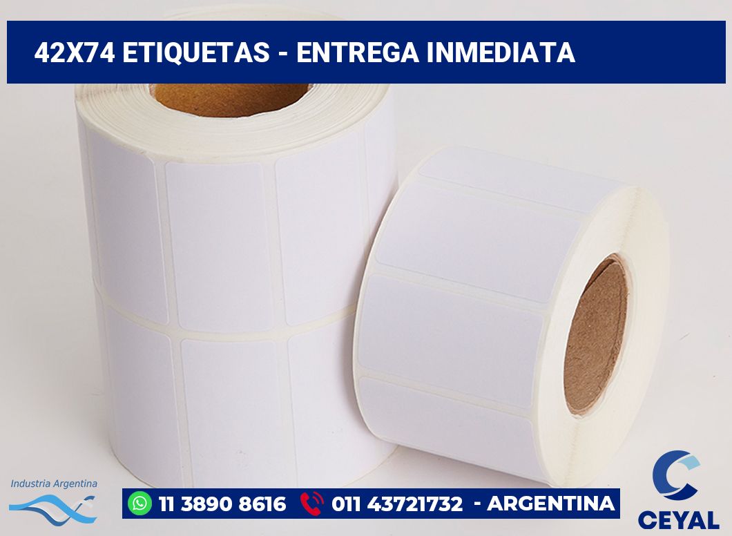 42×74 Etiquetas