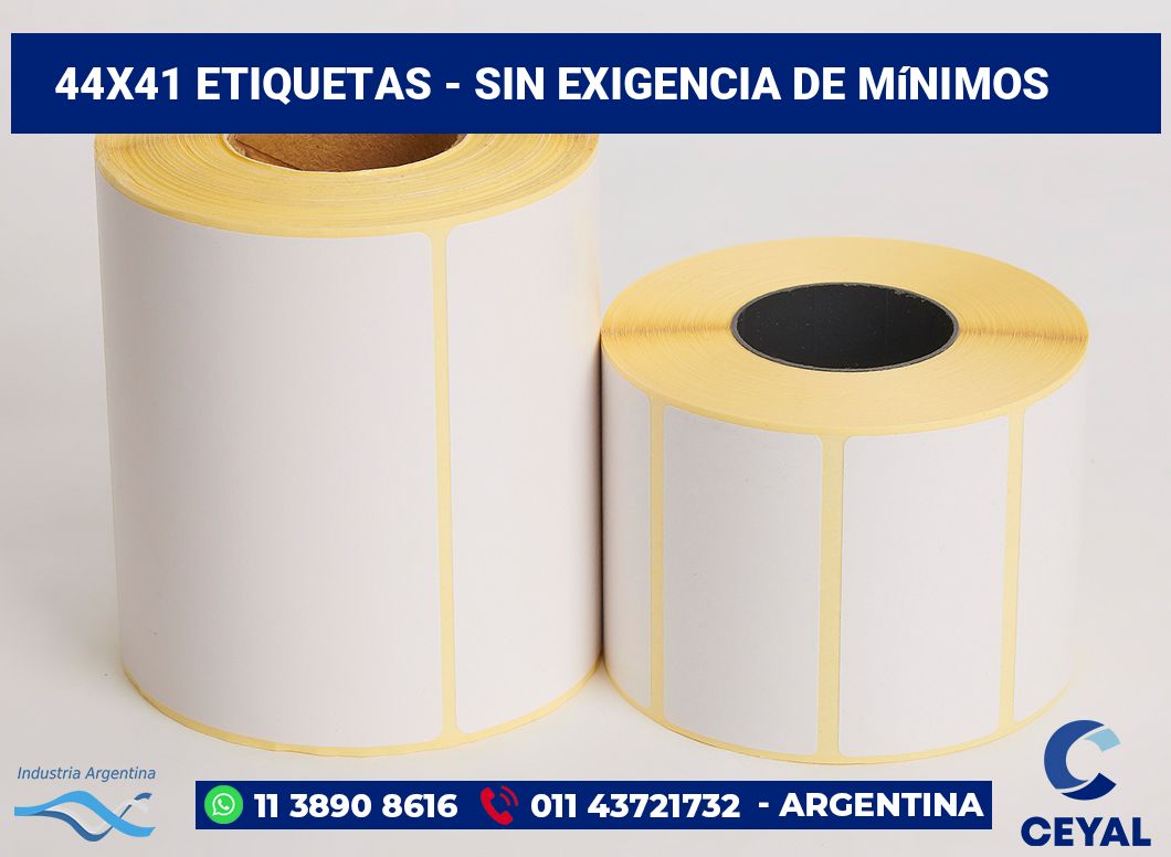 44x41 Etiquetas
