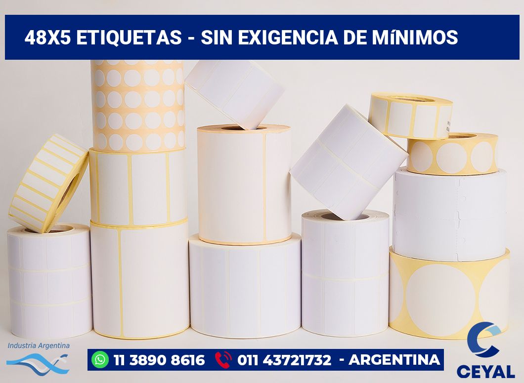 48x5 Etiquetas