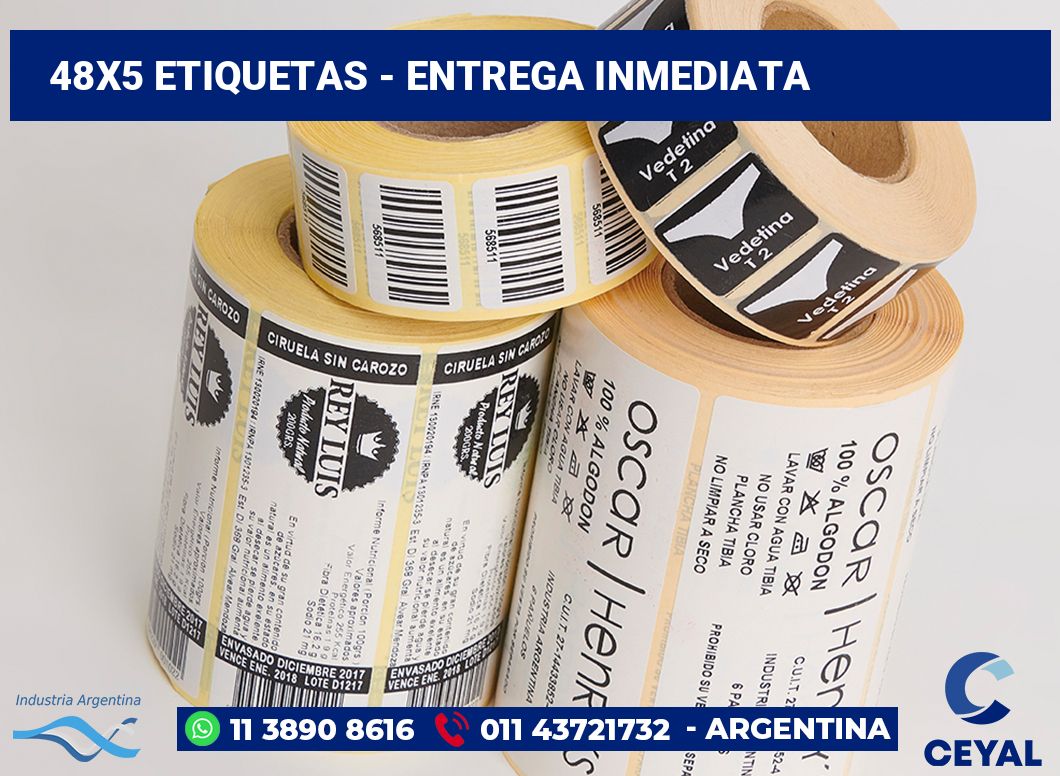 48×5 Etiquetas