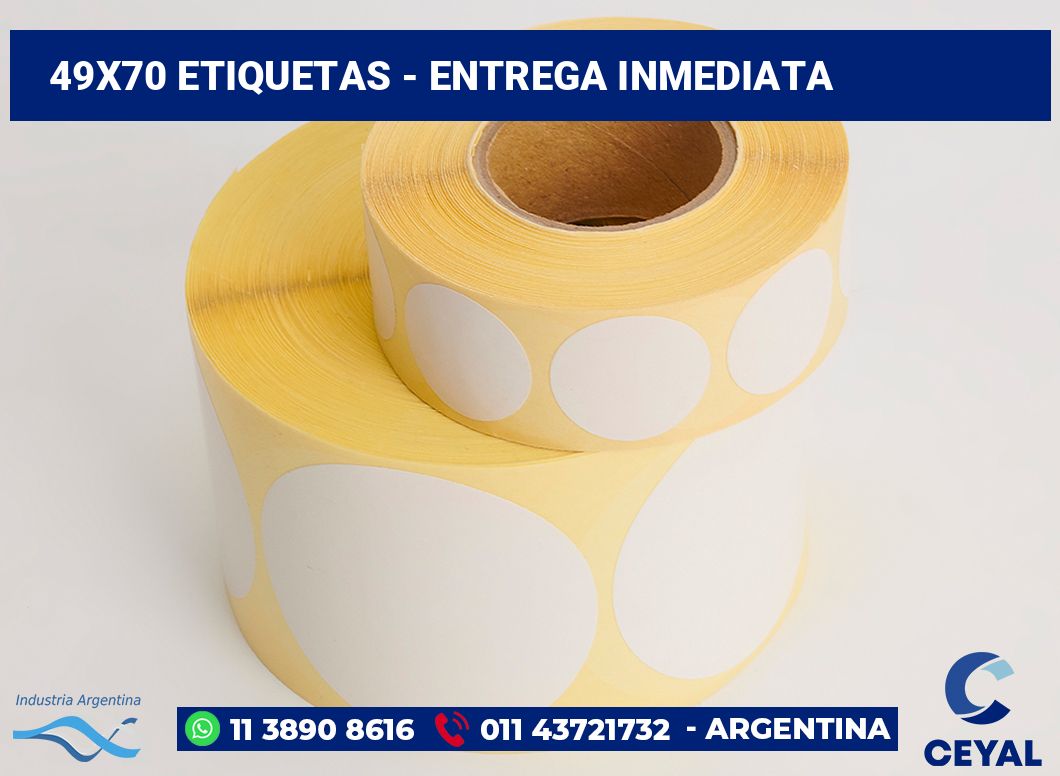 49x70 Etiquetas