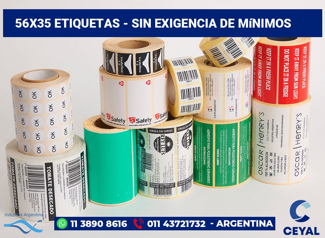 56×35 Etiquetas