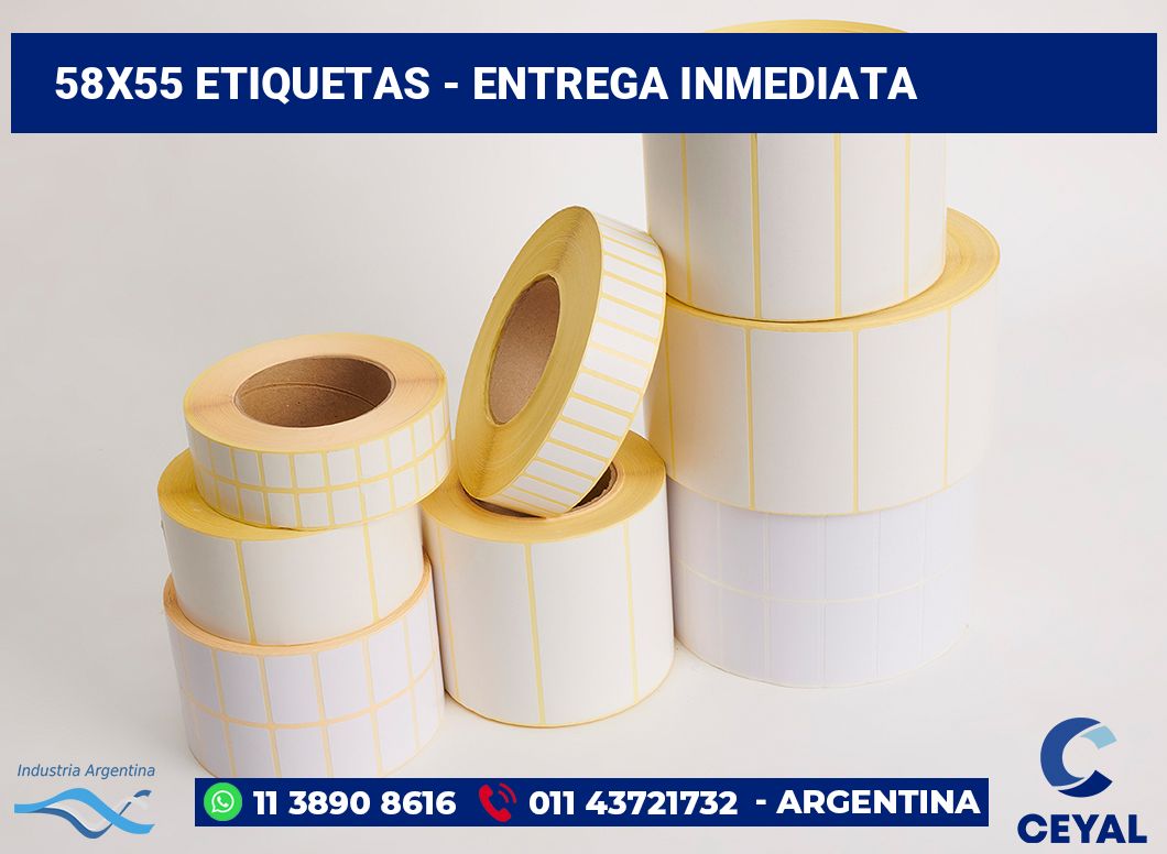 58×55 Etiquetas