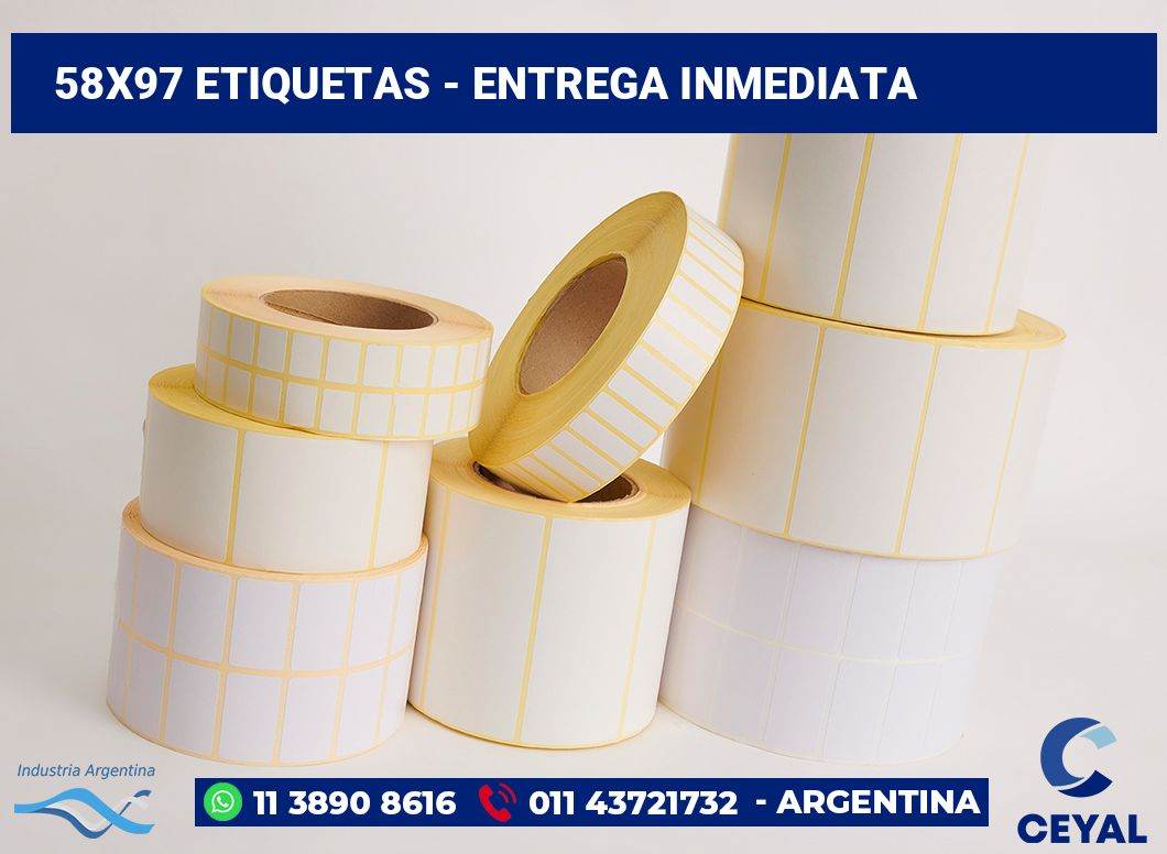 58×97 Etiquetas