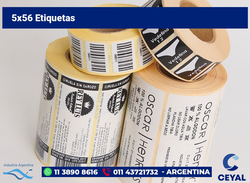 5×56 Etiquetas