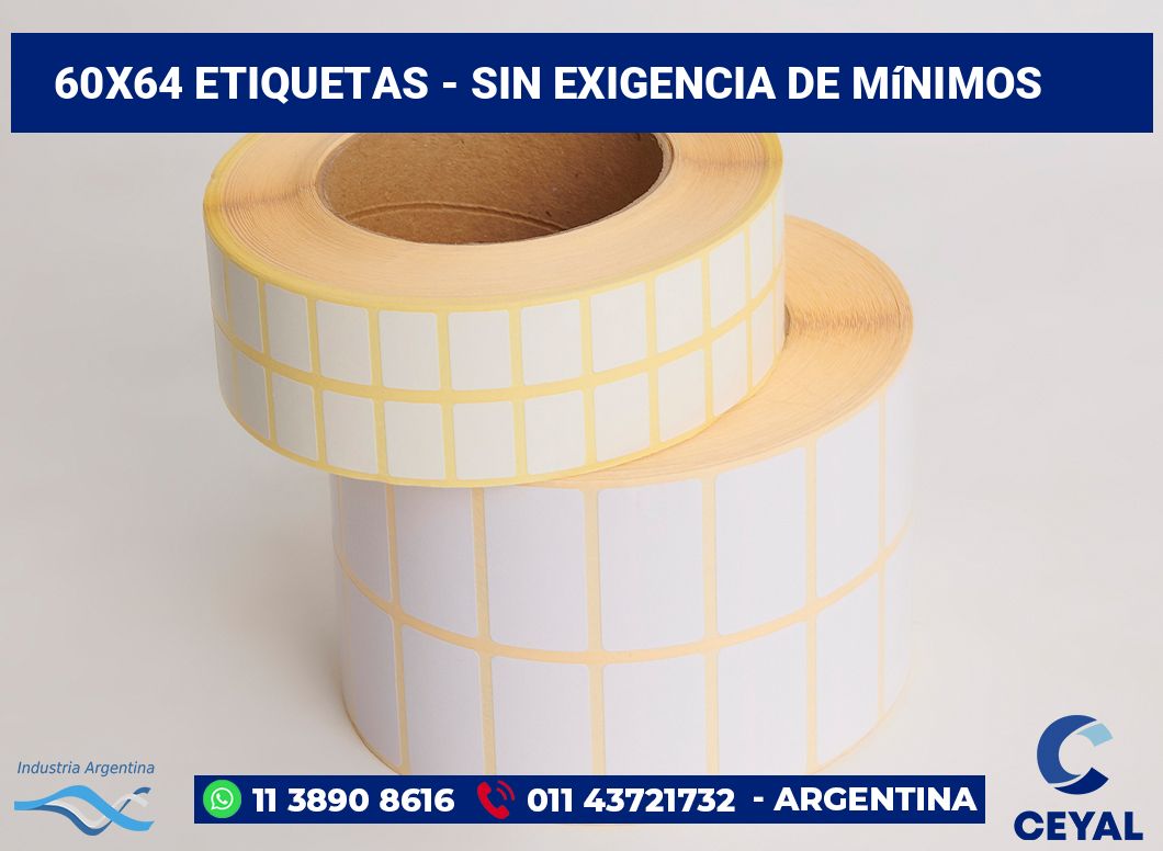 60x64 Etiquetas