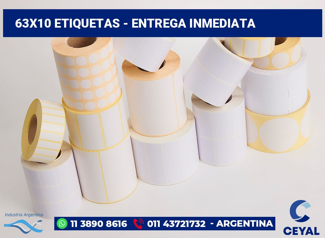 63x10 Etiquetas