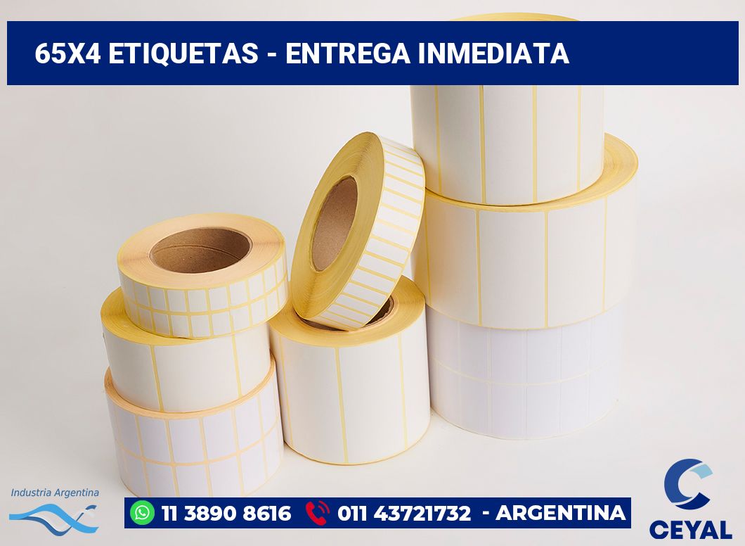 65×4 Etiquetas