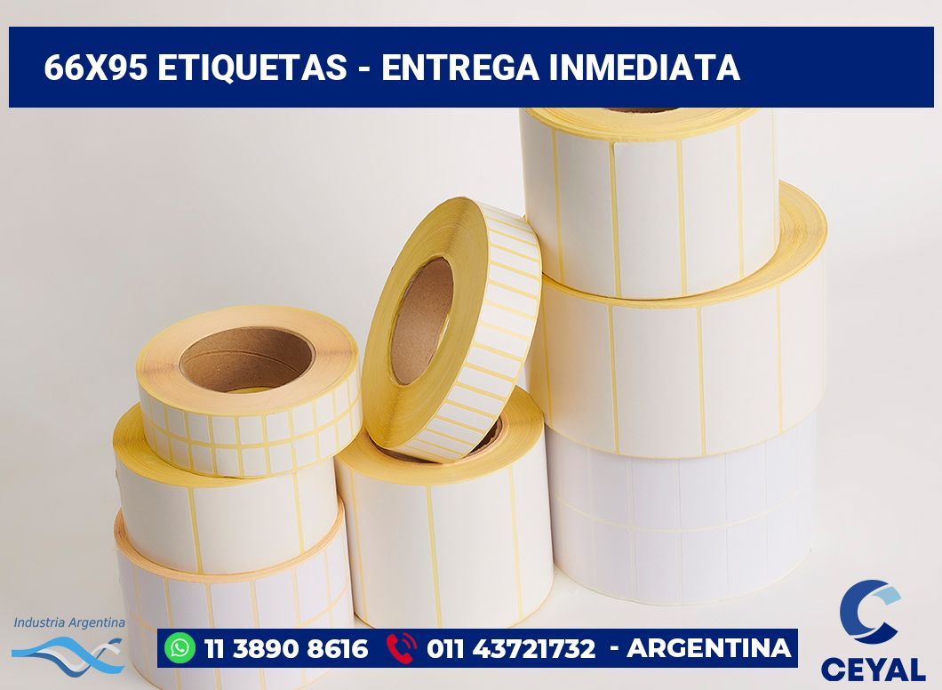 66x95 Etiquetas