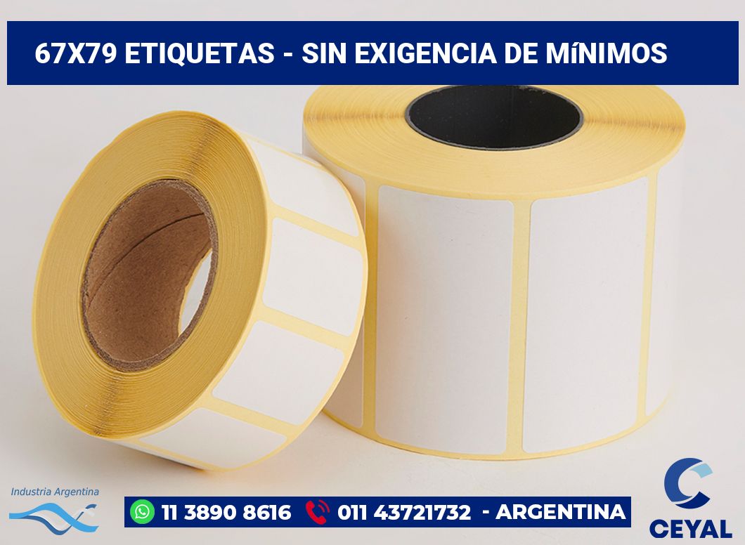 67x79 Etiquetas