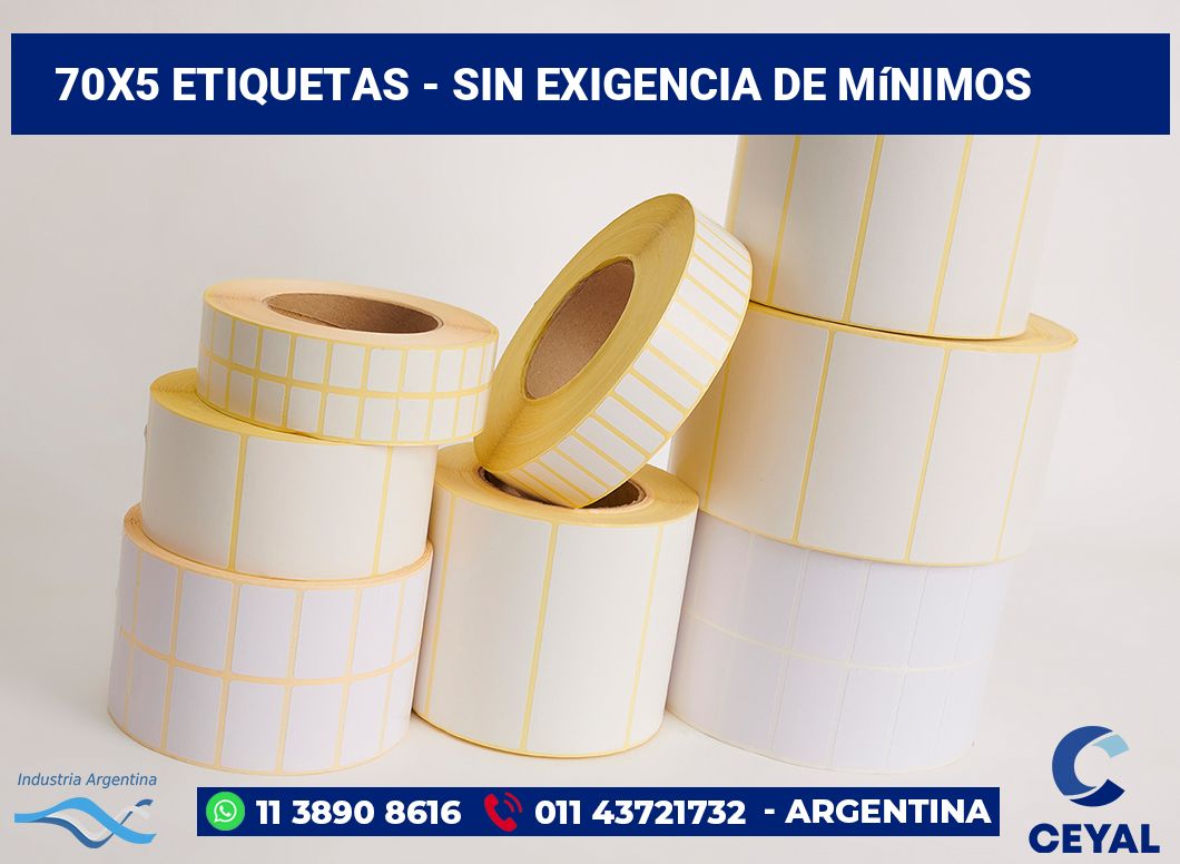 70×5 Etiquetas