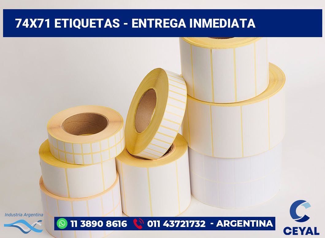 74x71 Etiquetas