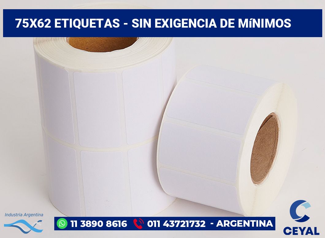 75x62 Etiquetas