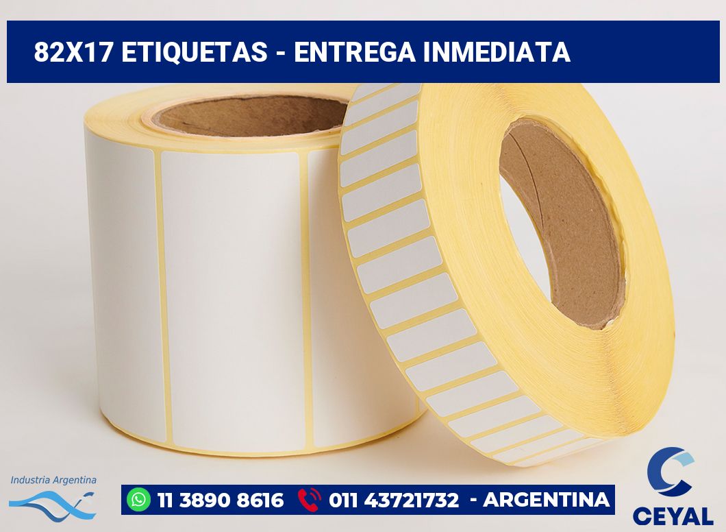 82x17 Etiquetas