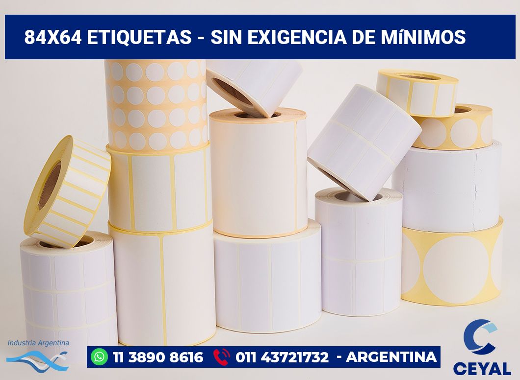 84x64 Etiquetas