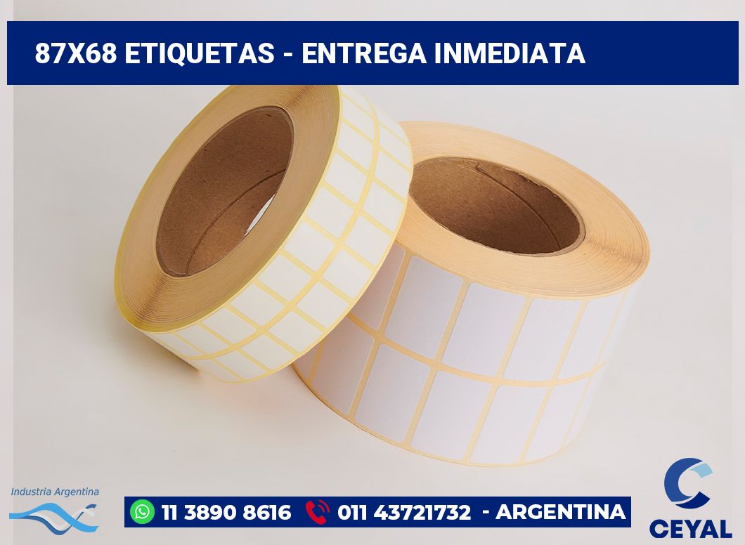 87×68 Etiquetas