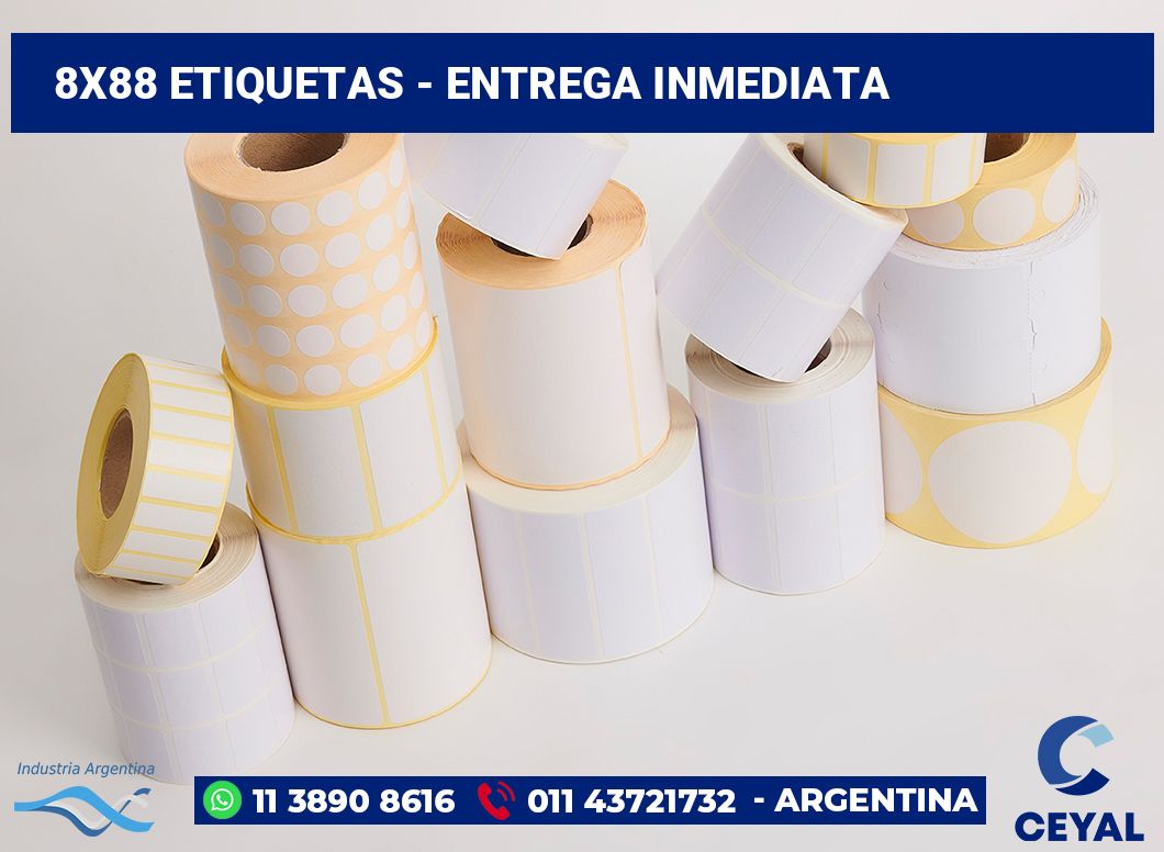 8x88 Etiquetas