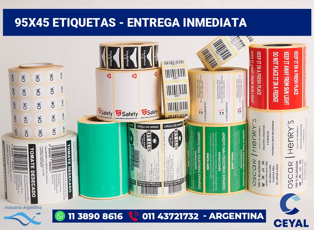 95x45 Etiquetas