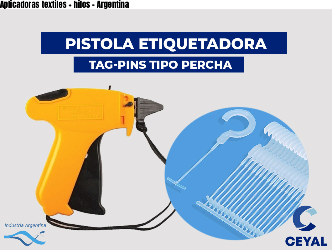 Aplicadoras textiles + hilos – Argentina