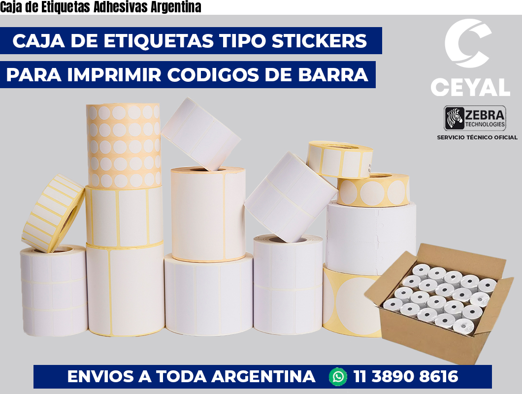 Caja de Etiquetas Adhesivas Argentina